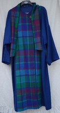 Avoca Coat Size M Blue Plaid
