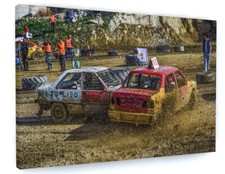 BANGER CAR RACING FRAMED