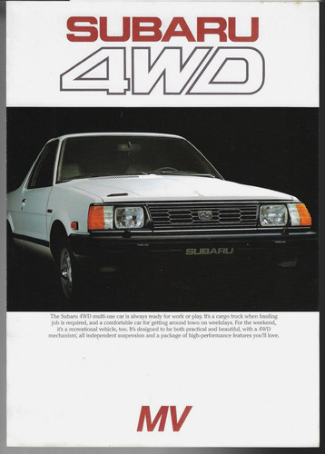 Subaru 1800 4wd pick up - mv, pick-up