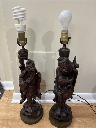 Pair antique chinese rosewood - pair,