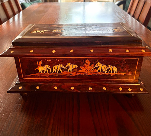 Wood rectangular lidded - rectangular,