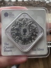 Royal Mint – The Queen’s Beasts – 1oz Silver Bar (999.9 Fine Silver)