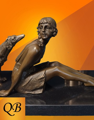 Art deco bronze friends - art,
