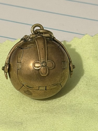 Large vintage masonic orb gold - masonic,