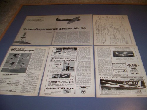 Vintage spitfire mk - vintage..r/c,