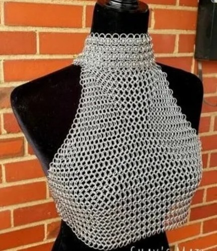 Chainmail halter top - halter,