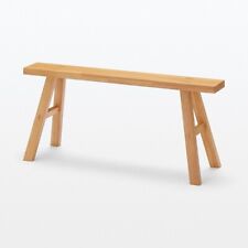 MUJI Rubber Wood Bench Stool