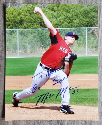 Mark melancon signed boston - melancon,