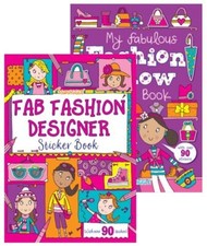 Fashion Sticker Book  Girls Kids Fun Fashion Designer or Fashion Show Dress Up