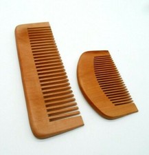 Wooden Beard Comb Coarse Hair