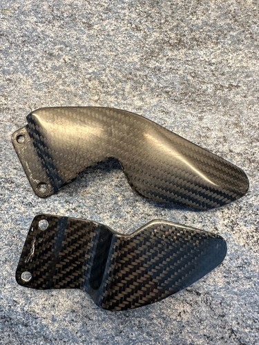 Carbon fibre heel guards - carbon,