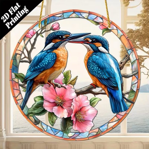 Kingfisher bird suncatcher - kingfisher,