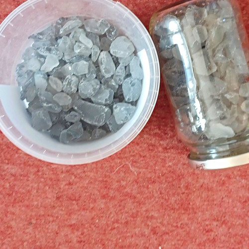Grey decorative gravel stones - decorative,