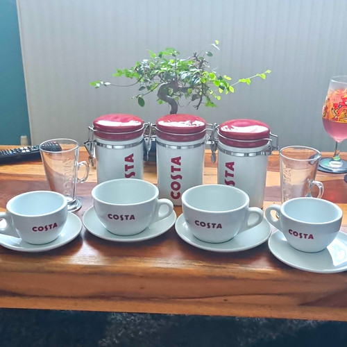 Costa coffee cups and - coffee,