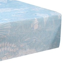 King Coastal Fitted Sheet Blue