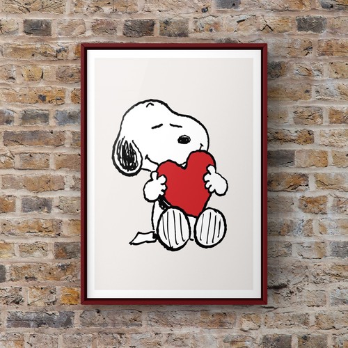 Snoopy wall art print a4 - art,