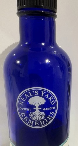 Empty blue glass neals - glass,