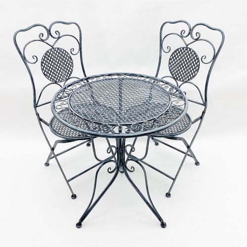 French grey metal garden - french,