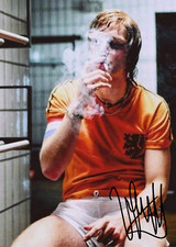 JOHAN CRUYFF Signed NETHERLANDS Printed Autograph 7x5 Photo *GREAT GIFT*