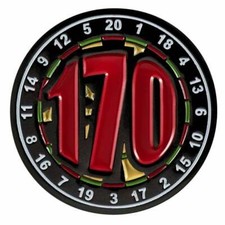 Darts 170 Checkout Pin Badge