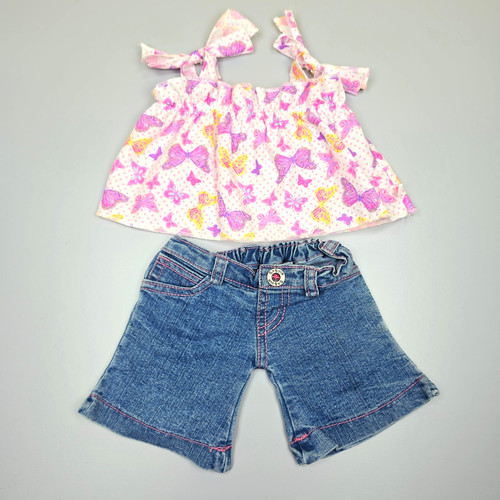 Build bear pink butterfly - a,