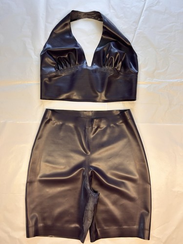 Latex set halter top - halter,
