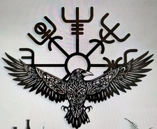 CELTIC RAVEN CROW VIKING METAL