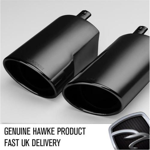 Hawke straight black exhaust - black,