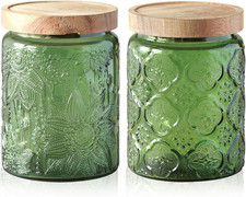 Vintage Glass Jars with Lid