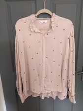 Pink Candy Striped Blouse with