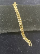 Gold Coloured Vintage Monet Signed Link Bracelet