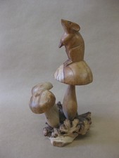 Vintage Wood Carving Mouse &
