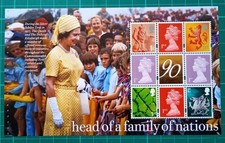 2016 H M THE Queen's 90TH BIRTHDAY Gold Foil 90 Label Machin STICHED PANE UM