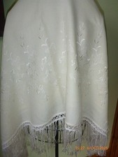 Vintage Light Cream Wool Piano