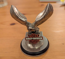 VTG 1998 Franklin Mint Harley Davidson Eagle Pocket Watch Stand or Paperweight 