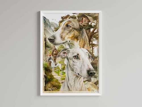 Dogs wall art print - dogs,