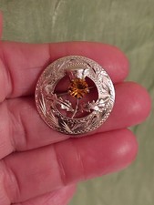 Vintage WBs Sterling Silver Scottish Thistle Brooch 3.7g