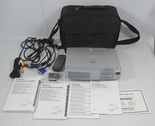 Hitachi XGA CP-X275 Multimedia Mobile LCD Projector Silver in Case