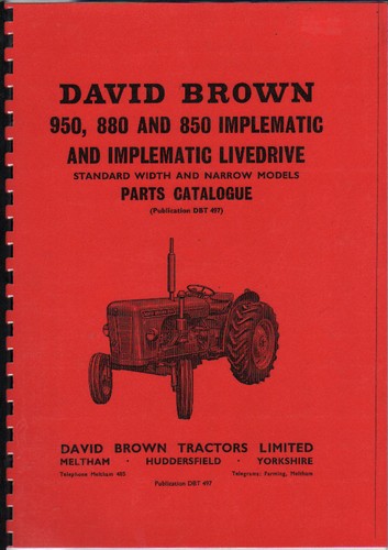David brown 950 880 and - 950,,