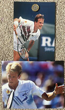 Stefan Edberg Tennis 2 X Hand Signed Magazine Pictures
