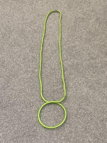 Circle cord necklace - cord, rew/cos