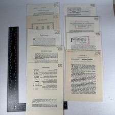 9x ISPA Manual Partwork Printing Leaflets by AL Shearn Ember Private Press 1963