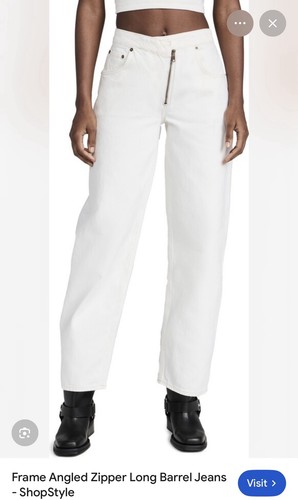Frame white angled - angled, zipper