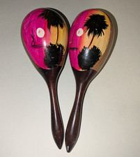 Vintage Wooden Maracas x 2