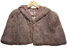 1950s Vintage Blush Fur Cape