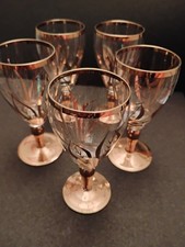 Quirky 50s Glasses Gold Pattern  Drinking Glasses
