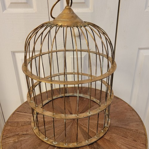 Brass bird cage - brass,