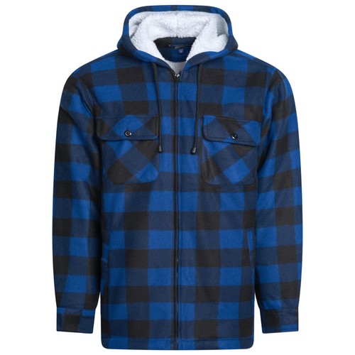 Mens padded hooded fur - mens,
