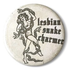 Lesbian Snake Charmer Pin