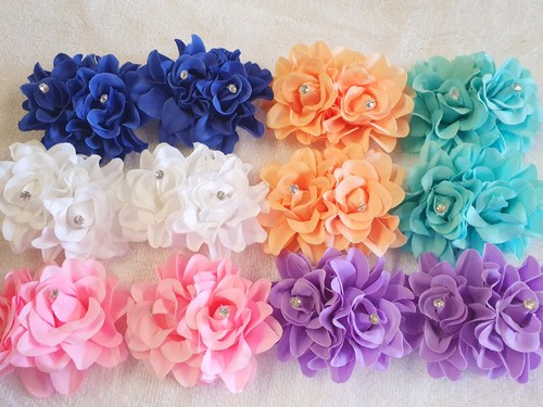 Joblot 30pcs double rose - , hair